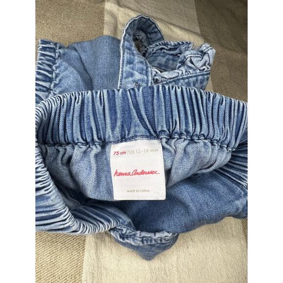 Hanna Andersson Shortalls Romper - Size 12-18 Months - Picture 5 of 5